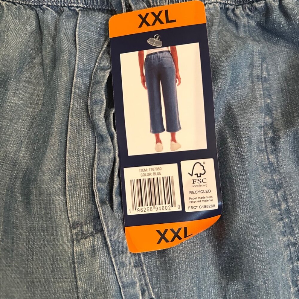 Splendid Denim Blue Wide Leg Pants - Picture 6 of 10